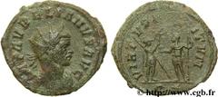 AURELIEN (07/270-09/275) Lucius Domitius Aurelianus Antoninien automne 271 N° brm_106923 Date : automne 271 Nom de l'atelier : Siscia Métal : billon Diamètre : 24,00mm Axe des coins : 6h. Poids : 4,05