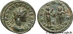 AURELIEN (07/270-09/275) Lucius Domitius Aurelianus Antoninien fin 271 - automne 272 N° brm_106935 Date : fin 271 - automne 272 Nom de l'atelier : Siscia Métal : billon Diamètre : 23,00mm Axe des coin