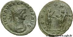 AURELIEN (07/270-09/275) Lucius Domitius Aurelianus Antoninien fin 271 - automne 272 N° brm_106936 Date : fin 271 - automne 272 Nom de l'atelier : Siscia Métal : billon Diamètre : 21,00mm Axe des coin