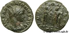 AURELIEN (07/270-09/275) Lucius Domitius Aurelianus Antoninien fin 271 - automne 272 N° brm_106937 Date : fin 271 - automne 272 Nom de l'atelier : Siscia Métal : billon Diamètre : 19,00mm Axe des coin