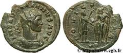AURELIEN (07/270-09/275) Lucius Domitius Aurelianus Antoninien fin 271 - automne 272 N° brm_106938 Date : fin 271 - automne 272 Nom de l'atelier : Siscia Métal : billon Diamètre : 24,00mm Axe des coin
