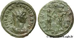 AURELIEN (07/270-09/275) Lucius Domitius Aurelianus Antoninien fin 271 - automne 272 N° brm_106939 Date : fin 271 - automne 272 Nom de l'atelier : Siscia Métal : billon Diamètre : 22,00mm Axe des coin