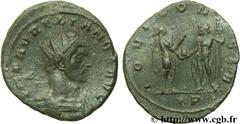 AURELIEN (07/270-09/275) Lucius Domitius Aurelianus Antoninien fin 271 - automne 272 N° brm_106940 Date : fin 271 - automne 272 Nom de l'atelier : Siscia Métal : billon Diamètre : 21,00mm Axe des coin