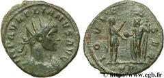 AURELIEN (07/270-09/275) Lucius Domitius Aurelianus Antoninien fin 271 - automne 272 N° brm_106942 Date : fin 271 - automne 272 Nom de l'atelier : Siscia Métal : billon Diamètre : 22,00mm Axe des coin