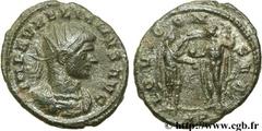 AURELIEN (07/270-09/275) Lucius Domitius Aurelianus Antoninien fin 271 - automne 272 N° brm_106947 Date : fin 271 - automne 272 Nom de l'atelier : Siscia Métal : billon Diamètre : 21,00mm Axe des coin
