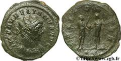 AURELIEN (07/270-09/275) Lucius Domitius Aurelianus Antoninien fin 271 - automne 272 N° brm_106954 Date : fin 271 - automne 272 Nom de l'atelier : Siscia Métal : billon Diamètre : 22,00mm Axe des coin