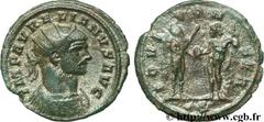 AURELIEN (07/270-09/275) Lucius Domitius Aurelianus Antoninien fin 271 - automne 272 N° brm_106962 Date : fin 271 - automne 272 Nom de l'atelier : Siscia Métal : billon Diamètre : 22,00mm Axe des coin