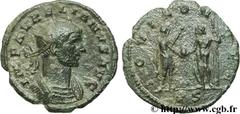 AURELIEN (07/270-09/275) Lucius Domitius Aurelianus Antoninien fin 271 - automne 272 N° brm_106964 Date : fin 271 - automne 272 Nom de l'atelier : Siscia Métal : billon Diamètre : 22,00mm Axe des coin