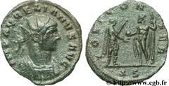 AURELIEN (07/270-09/275) Lucius Domitius Aurelianus Antoninien fin 271 - automne 272 N° brm_106965 Date : fin 271 - automne 272 Nom de l'atelier : Siscia Métal : billon Diamètre : 21,00mm Axe des coin