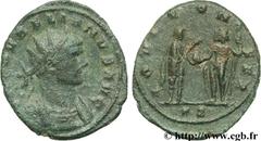 AURELIEN (07/270-09/275) Lucius Domitius Aurelianus Antoninien fin 271 - automne 272 N° brm_106967 Date : fin 271 - automne 272 Nom de l'atelier : Siscia Métal : billon Diamètre : 20,00mm Axe des coin