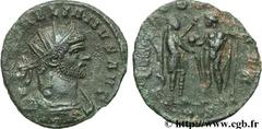 AURELIEN (07/270-09/275) Lucius Domitius Aurelianus Antoninien fin 271 - automne 272 N° brm_106968 Date : fin 271 - automne 272 Nom de l'atelier : Siscia Métal : billon Diamètre : 20,00mm Axe des coin