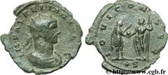 AURELIEN (07/270-09/275) Lucius Domitius Aurelianus Antoninien fin 271 - automne 272 N° brm_106970 Date : fin 271 - automne 272 Nom de l'atelier : Siscia Métal : billon Diamètre : 24,00mm Axe des coin