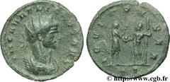 AURELIEN (07/270-09/275) Lucius Domitius Aurelianus Antoninien fin 271 - automne 272 N° brm_106971 Date : fin 271 - automne 272 Nom de l'atelier : Siscia Métal : billon Diamètre : 22,00mm Axe des coin