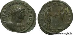 AURELIEN (07/270-09/275) Lucius Domitius Aurelianus Antoninien fin 271 - automne 272 N° brm_106976 Date : fin 271 - automne 272 Nom de l'atelier : Siscia Métal : billon Diamètre : 23,00mm Axe des coin