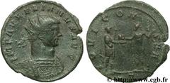 AURELIEN (07/270-09/275) Lucius Domitius Aurelianus Antoninien fin 271 - automne 272 N° brm_106981 Date : fin 271 - automne 272 Nom de l'atelier : Siscia Métal : billon Diamètre : 22,00mm Axe des coin