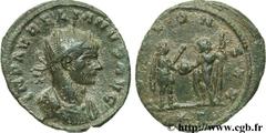 AURELIEN (07/270-09/275) Lucius Domitius Aurelianus Antoninien fin 271 - automne 272 N° brm_106982 Date : fin 271 - automne 272 Nom de l'atelier : Siscia Métal : billon Diamètre : 21,00mm Axe des coin