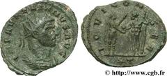AURELIEN (07/270-09/275) Lucius Domitius Aurelianus Antoninien fin 271 - automne 272 N° brm_106983 Date : fin 271 - automne 272 Nom de l'atelier : Siscia Métal : billon Diamètre : 22,00mm Axe des coin