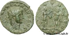 AURELIEN (07/270-09/275) Lucius Domitius Aurelianus Antoninien fin 271 - automne 272 N° brm_106987 Date : fin 271 - automne 272 Nom de l'atelier : Siscia Métal : billon Diamètre : 20,00mm Axe des coin