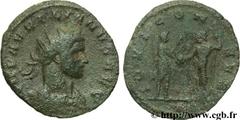 AURELIEN (07/270-09/275) Lucius Domitius Aurelianus Antoninien fin 271 - automne 272 N° brm_106995 Date : fin 271 - automne 272 Nom de l'atelier : Siscia Métal : billon Diamètre : 21,00mm Axe des coin