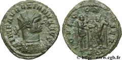 AURELIEN (07/270-09/275) Lucius Domitius Aurelianus Antoninien fin 271 - automne 272 N° brm_107003 Date : fin 271 - automne 272 Nom de l'atelier : Siscia Métal : billon Diamètre : 22,00mm Axe des coin
