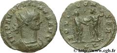 AURELIEN (07/270-09/275) Lucius Domitius Aurelianus Antoninien fin 271 - automne 272 N° brm_107005 Date : fin 271 - automne 272 Nom de l'atelier : Siscia Métal : billon Diamètre : 22,00mm Axe des coin