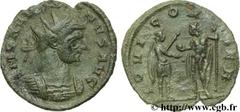 AURELIEN (07/270-09/275) Lucius Domitius Aurelianus Antoninien fin 271 - automne 272 N° brm_107014 Date : fin 271 - automne 272 Nom de l'atelier : Siscia Métal : billon Diamètre : 21,00mm Axe des coin