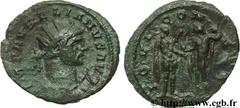AURELIEN (07/270-09/275) Lucius Domitius Aurelianus Antoninien fin 271 - automne 272 N° brm_107019 Date : fin 271 - automne 272 Nom de l'atelier : Siscia Métal : billon Diamètre : 22,00mm Axe des coin