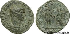 AURELIEN (07/270-09/275) Lucius Domitius Aurelianus Antoninien automne 272 - début 274 N° brm_107027 Date : automne 272 - début 274 Nom de l'atelier : Siscia Métal : billon Diamètre : 20,00mm Axe des 