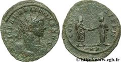 AURELIEN (07/270-09/275) Lucius Domitius Aurelianus Antoninien automne 272 - début 274 N° brm_107034 Date : automne 272 - début 274 Nom de l'atelier : Siscia Métal : billon Diamètre : 23,00mm Axe des 