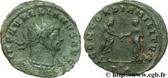 AURELIEN (07/270-09/275) Lucius Domitius Aurelianus Antoninien automne 272 - début 274 N° brm_107035 Date : automne 272 - début 274 Nom de l'atelier : Siscia Métal : billon Diamètre : 23,00mm Axe des 