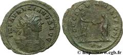 AURELIEN (07/270-09/275) Lucius Domitius Aurelianus Antoninien automne 272 - début 274 N° brm_107037 Date : automne 272 - début 274 Nom de l'atelier : Siscia Métal : billon Diamètre : 24,00mm Axe des 