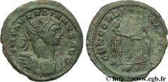 AURELIEN (07/270-09/275) Lucius Domitius Aurelianus Antoninien automne 272 - début 274 N° brm_107040 Date : automne 272 - début 274 Nom de l'atelier : Siscia Métal : billon Diamètre : 23,00mm Axe des 