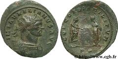 AURELIEN (07/270-09/275) Lucius Domitius Aurelianus Antoninien automne 272 - début 274 N° brm_107042 Date : automne 272 - début 274 Nom de l'atelier : Siscia Métal : billon Diamètre : 23,00mm Axe des 