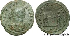 AURELIEN (07/270-09/275) Lucius Domitius Aurelianus Antoninien automne 272 - début 274 N° brm_107047 Date : automne 272 - début 274 Nom de l'atelier : Siscia Métal : billon Diamètre : 23,00mm Axe des 