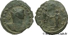 AURELIEN (07/270-09/275) Lucius Domitius Aurelianus Antoninien automne 272 - début 274 N° brm_107055 Date : automne 272 - début 274 Nom de l'atelier : Siscia Métal : billon Diamètre : 23,00mm Axe des 