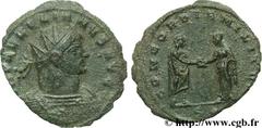 AURELIEN (07/270-09/275) Lucius Domitius Aurelianus Antoninien automne 272 - début 274 N° brm_107057 Date : automne 272 - début 274 Nom de l'atelier : Siscia Métal : billon Diamètre : 22,00mm Axe des 