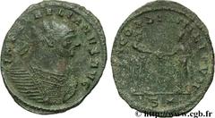AURELIEN (07/270-09/275) Lucius Domitius Aurelianus Antoninien automne 272 - début 274 N° brm_107059 Date : automne 272 - début 274 Nom de l'atelier : Siscia Métal : billon Diamètre : 24,00mm Axe des 
