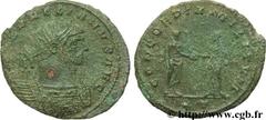 AURELIEN (07/270-09/275) Lucius Domitius Aurelianus Antoninien automne 272 - début 274 N° brm_107066 Date : automne 272 - début 274 Nom de l'atelier : Siscia Métal : billon Diamètre : 23,00mm Axe des 