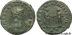 AURELIEN (07/270-09/275) Lucius Domitius Aurelianus Antoninien automne 272 - début 274 N° brm_107067 Date : automne 272 - début 274 Nom de l'atelier : Siscia Métal : billon Diamètre : 22,00mm Axe des 
