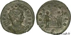 AURELIEN (07/270-09/275) Lucius Domitius Aurelianus Antoninien début - automne 272 N° brm_107326 Date : début - automne 272 Nom de l'atelier : Serdica Métal : billon Diamètre : 22,00mm Axe des coins :