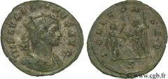 AURELIEN (07/270-09/275) Lucius Domitius Aurelianus Antoninien début - fin 273 N° brm_107335 Date : début - fin 273 Nom de l'atelier : Serdica Métal : billon Diamètre : 22,00mm Axe des coins : 1h. Poi