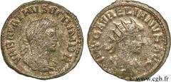 AURELIEN et VABALLATH Antoninien novembre 270 - mars 272 N° brm_107589 Date : novembre 270 - mars 272 Nom de l'atelier : Antioche Métal : billon Diamètre : 21,00mm Axe des coins : 12h. Poids : 3,15g. 