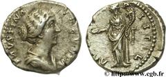 FAUSTINE JEUNE (+175) Annia Galeria Faustina Augusta (146-175) Denier c. 155-160 N° brm_107761 Date : c. 155-160 Nom de l'atelier : Rome Métal : argent Diamètre : 17,00mm Axe des coins : 6h. Poids : 3
