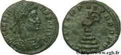 CONSTANS (25/12/335-18/01/350) Flavius Julius Constans Auguste (9/09/337-18/01-350) Demi-maiorina, (PB, ئ 3) 348-350 N° brm_107858 Date : 348-350 Nom de l'atelier : Siscia Métal : cuivre Diamètre : 18