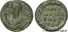 CRISPUS (1/04/317-09/326) Flavius Julius Crispus César (317-326) Centenionalis ou nummus 319 N° brm_108858 Date : 319 Nom de l'atelier : Thessalonique Métal : cuivre Diamètre : 18mm Axe des coins : 12