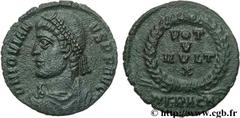 JOVIEN (27/06/363-17/02/364) Flavius Claudius Jovianus Maiorina ou nummus, (PB, ئ 3) 363-364 N° brm_108872 Date : 363-364 Nom de l'atelier : Héraclée Métal : cuivre Diamètre : 19mm Axe des coins : 6h.