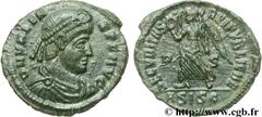 VALENS (28/03/364-9/08/378) Flavius Valens Nummus, (PB, ئ 3) 367-375 N° brm_108961 Date : 367-375 Nom de l'atelier : Siscia Métal : cuivre Diamètre : 18mm Axe des coins : 12h. Poids : 2,13g. Etat de c