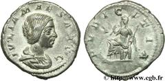 JULIA MAESA (+223 ou 226) Julia Mوsa Sœur de Julia Domna, mère de Julia Soémias et de Julia Mamée, grand-mère d'Elagabal et d'Alexandre Sévère - Augusta (218-223/226) Denier 222 N° brm_109663 Date : 2