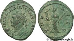 MAXIMIEN HERCULE (10/12/285-02/310) Marcus Aurelius Valerius Maximianus Auguste I (1/04/286-1/05/305) Aurelianus 290-291 N° brm_109711 Date : 290-291 Nom de l'atelier : Lyon Métal : billon Diamètre : 