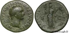 DOMITIEN (12/69-18/09/96) Titus Flavius Domitianus Auguste (13/09/81-18/09/96) As 81 N° brm_113646 Date : 81 Nom de l'atelier : atelier irrégulier Métal : cuivre Diamètre : 27mm Axe des coins : 7h. Po